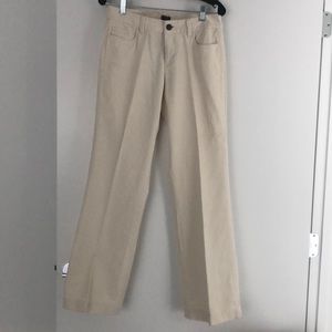 Beige J. Crew City Fit Corduroy Pants